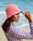 FLORETTE Crochet Bucket Hat In Pink - My Pampered Life Seattle