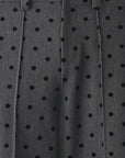 Flying Tomato Charcoal Dot High Waist Wide Leg Pants