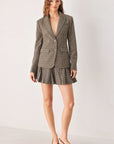 Flying Tomato | Brown Houndstooth Pleated Skort