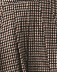 Flying Tomato | Brown Houndstooth Pleated Skort