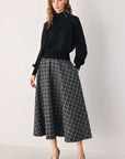 Flying Tomato Pearl-Button Draped Sweater