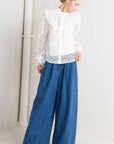 Cloud Romance Woven Lace Top
