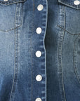 Lovely Collar Denim Top