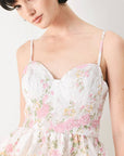 Garden Stay Woven Bustier Top