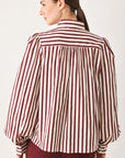 Flying Tomato Candyline Poet Striped Bow Blouse