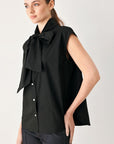 Flying Tomato | Statement Bow Sleeveless Blouse