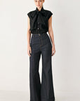 Flying Tomato | Statement Bow Sleeveless Blouse