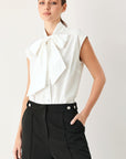 Flying Tomato | Statement Bow Sleeveless Blouse