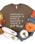 Leaves & Fall Things Graphic Tees- 3 colors options