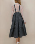 Shay Overall Dress in Navy Floral