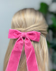 Simply Velvet Bow Hair Clip Set Of 3