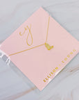 Glam Cow Girl Boot Necklace