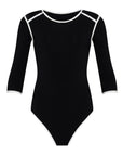 GIRL Two-tone Eco Bodysuit in Black - My Pampered Life Seattle