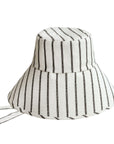 HARPER Handwoven Striped Wide-brim Hat - My Pampered Life Seattle