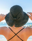 Bow Accent Straw Hat