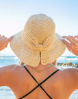 Bow Accent Straw Hat