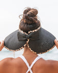 Leopard Trim Foldable Bow Visors