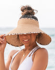 Leopard Trim Foldable Bow Visors