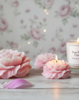 Huge Peony Candle | Sculptural Soy Wax
