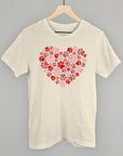 Paw Print Heart T-Shirt or Sweatshirt