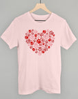 Paw Print Heart T-Shirt or Sweatshirt