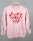 Paw Print Heart T-Shirt or Sweatshirt