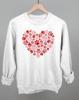 Paw Print Heart T-Shirt or Sweatshirt