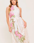Botanical Dream Woven Lace Maxi Dress