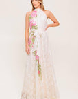 Botanical Dream Woven Lace Maxi Dress