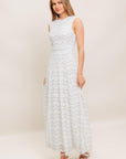 Heartfelt Cream Woven Lace Ankle Dress