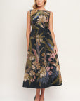 Flying Tomato | Foliage Whisper Floral Midi Dress