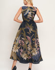 Flying Tomato | Foliage Whisper Floral Midi Dress