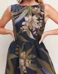 Flying Tomato | Foliage Whisper Floral Midi Dress