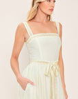 Moonlit Garden Woven Midi Dress