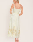 Moonlit Garden Woven Midi Dress
