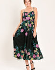 Shadow Floral Woven Midi Dress