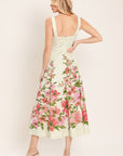 Flying Tomato Blossom Whisper Woven Midi Dress