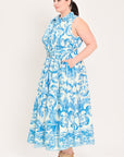 Blue Chateau Woven Floral Maxi Dress