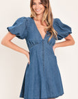 Soft Girl Denim Mini Dress