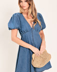 Soft Girl Denim Mini Dress
