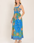 Flying Tomato Springtime in Paris Woven Midi Dress