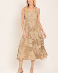 Flying Tomato Sandy Bloom Floral Woven Lace Midi Dress