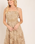 Flying Tomato Sandy Bloom Floral Woven Lace Midi Dress