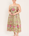 Flying Tomato | Peony Garden Floral Midi Dress