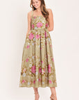 Flying Tomato | Peony Garden Floral Midi Dress