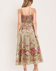 Flying Tomato | Peony Garden Floral Midi Dress