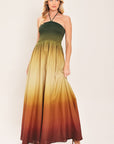 Flying Tomato Sunset Ombre Woven Maxi Dress