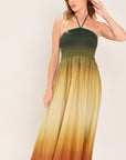 Flying Tomato Sunset Ombre Woven Maxi Dress