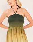 Flying Tomato Sunset Ombre Woven Maxi Dress
