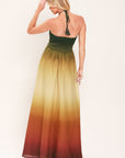 Flying Tomato Sunset Ombre Woven Maxi Dress